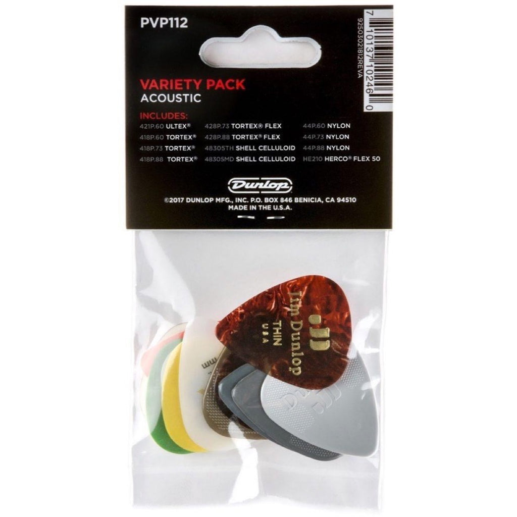 Dunlop PVP112 Acoustic Players Variety Pick Pack