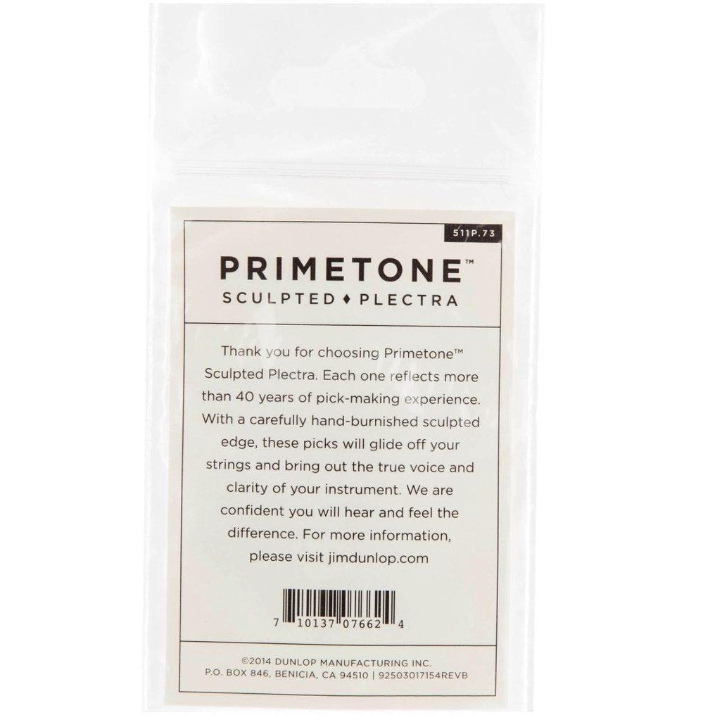 Dunlop Primetone Standard Sculpted Plectra Guitar Picks, 511P.73, 3-Pack, .73mm
