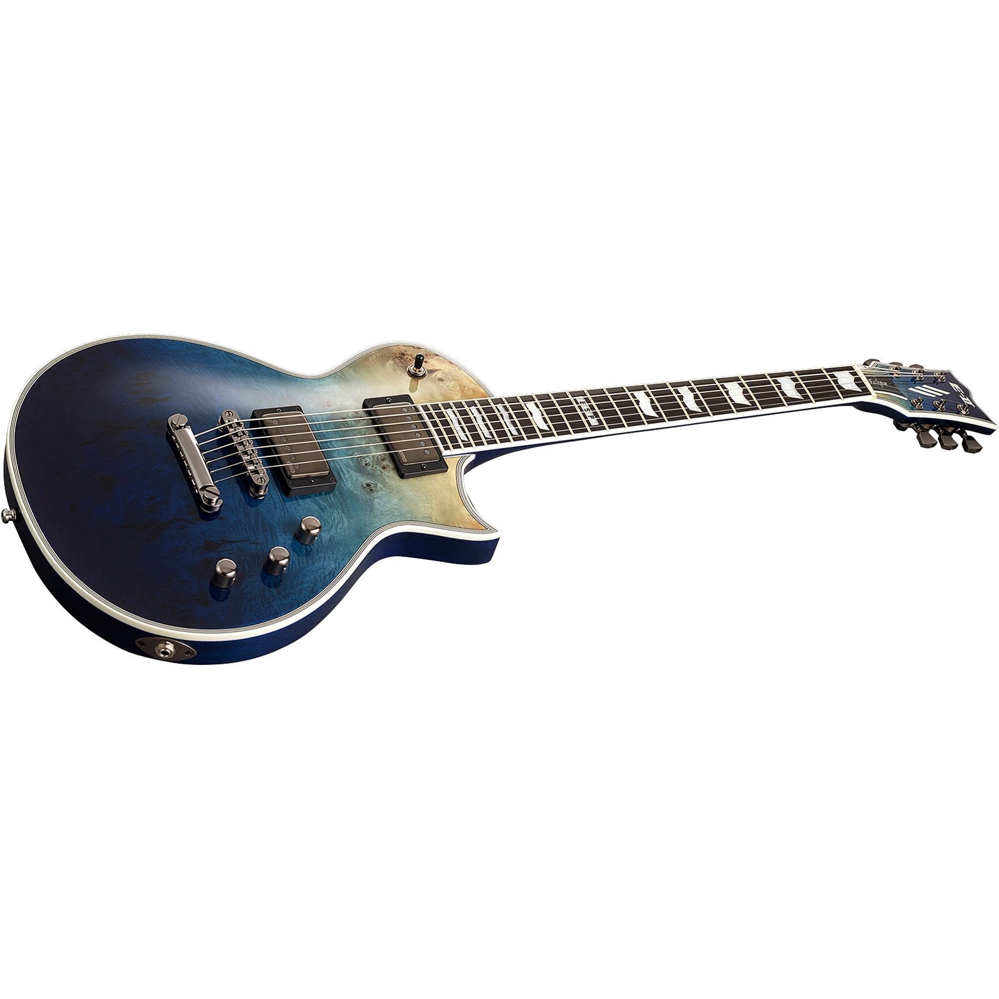 ESP E-II Eclipse BM Electric Guitar (with Case), Blue Natural Fade