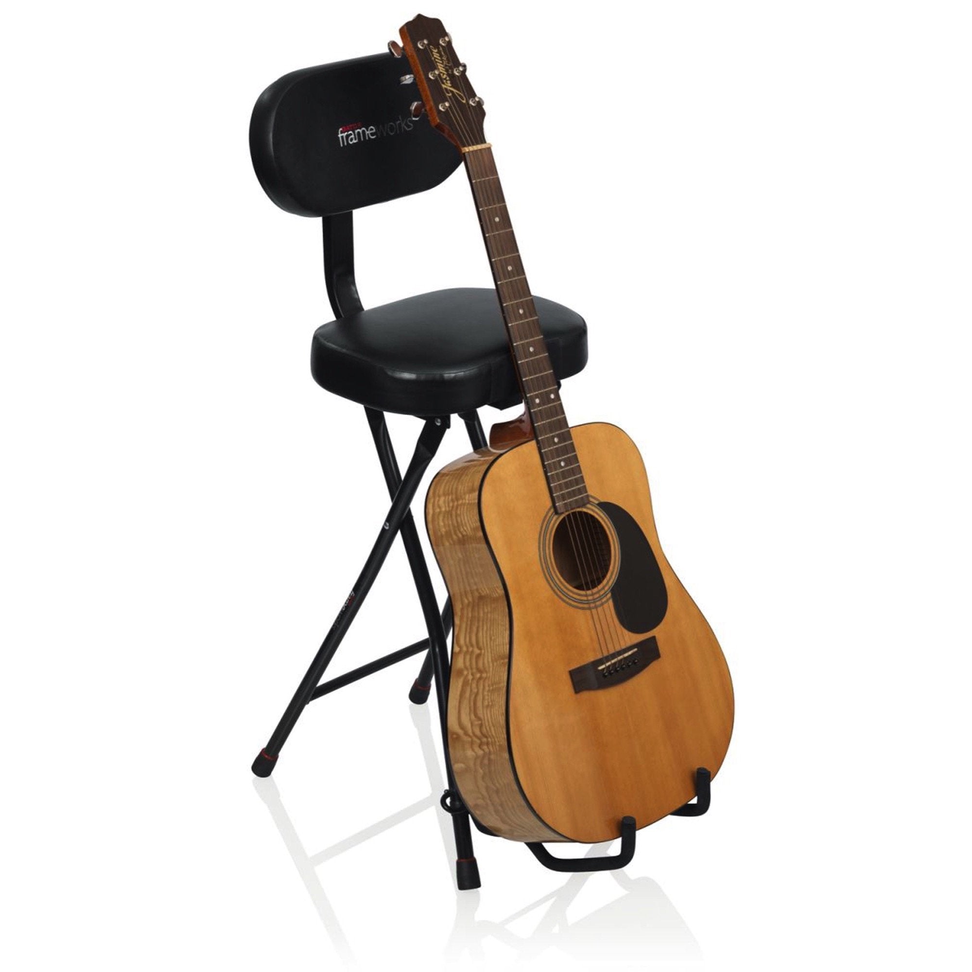 Gator Frameworks Combination Guitar Performance Seat and Single Guitar Stand