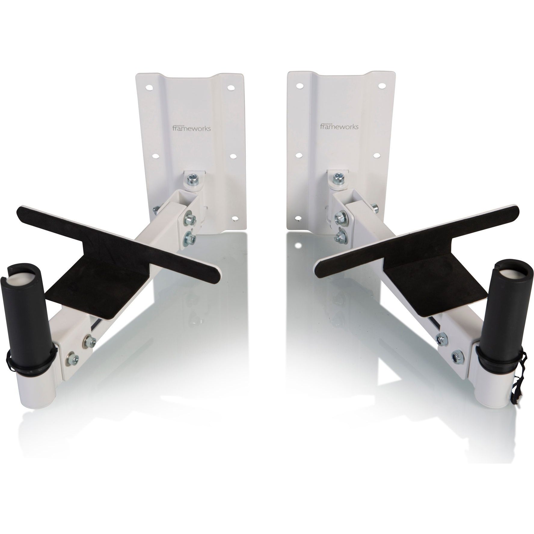 Gator GFW-SPK-WM100 Wall Mount Speaker Stands, Pair , White