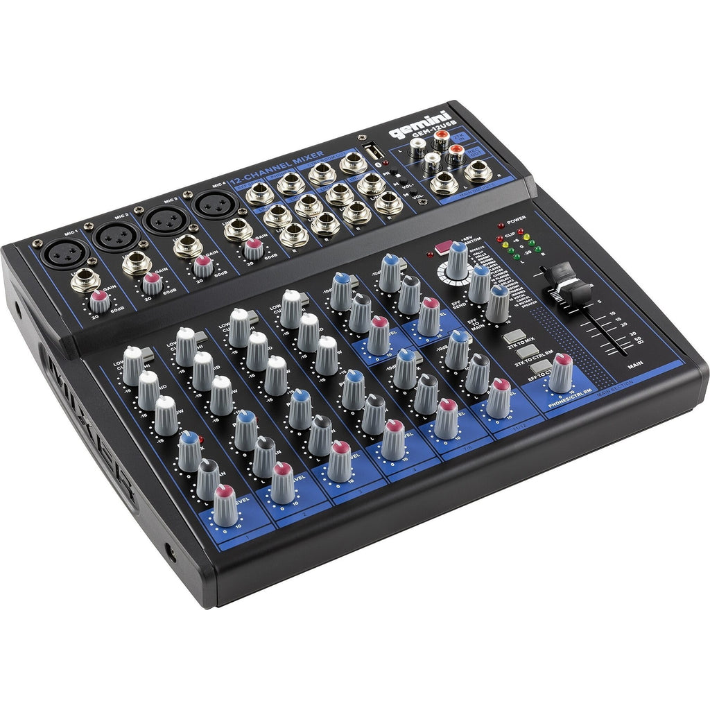 Gemini GEM-12USB Mixer with Bluetooth