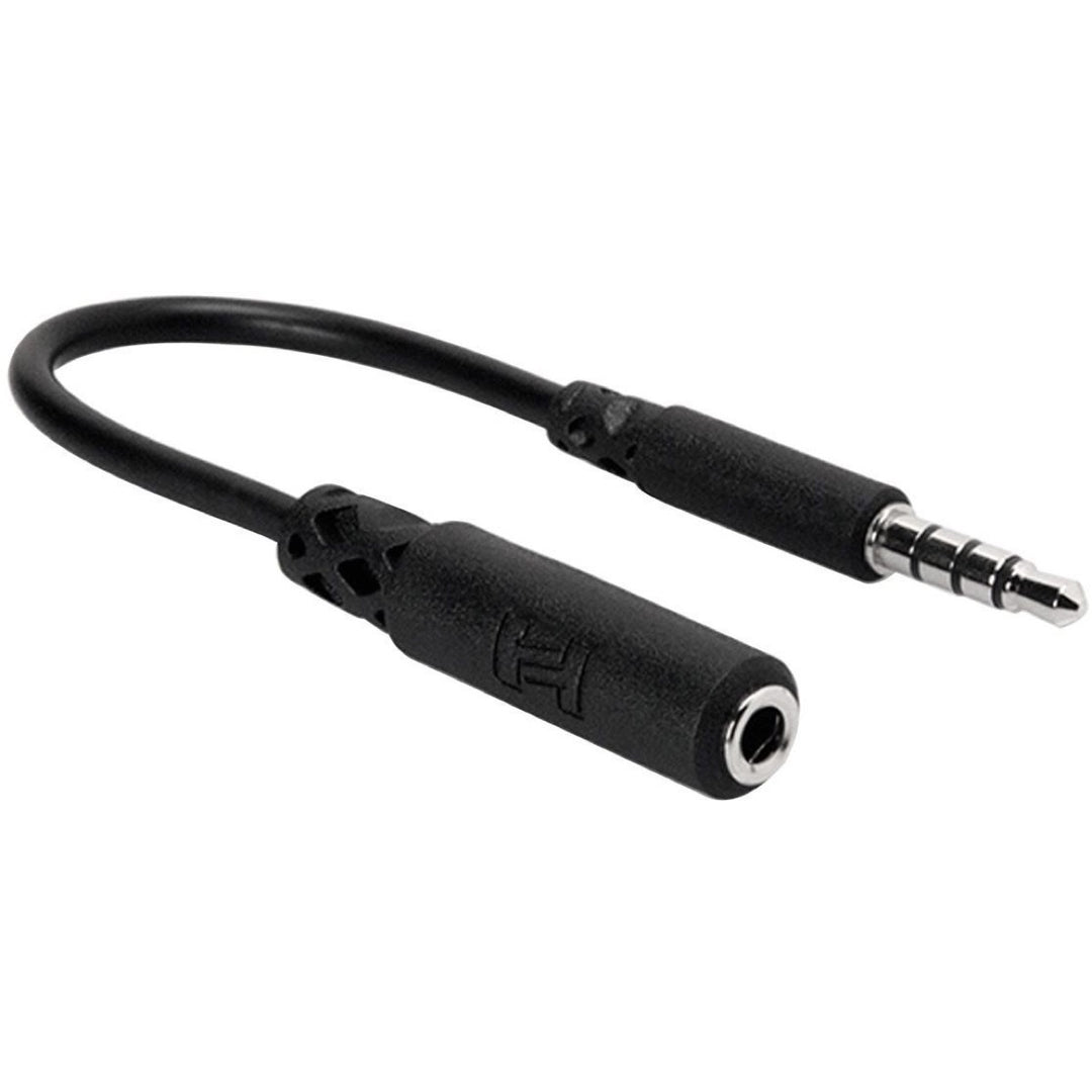 Hosa MHE-158 Headphone Adapter (3.5mm TRRS to Slim 3.5mm TRRS)