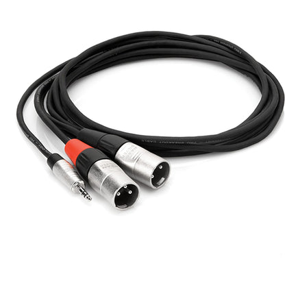 Hosa REAN Pro Stereo Breakout Mini TRS to Dual XLR Male Cable, HMX-003Y, 3 Foot