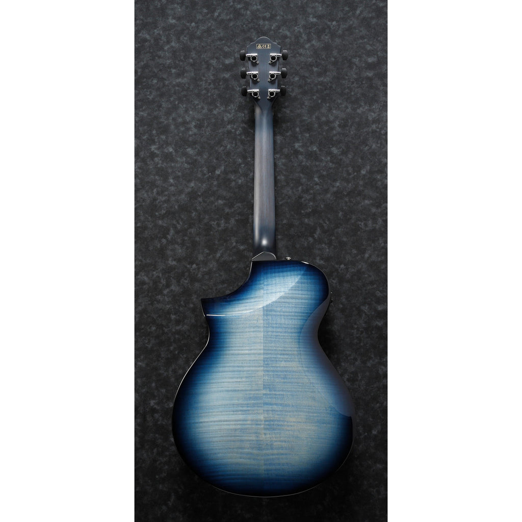 Ibanez AEWC400 Acoustic-Electric Guitar, Indigo Blue Burst