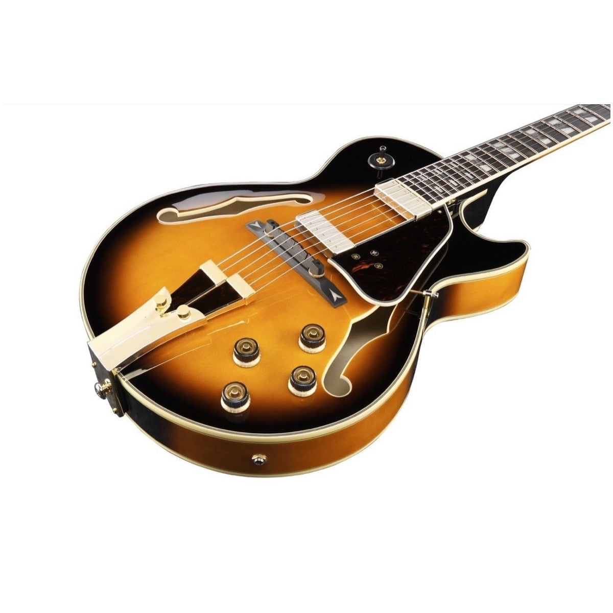 Ibanez GB10SE George Benson Electric Guitar (with Case), Brown Sunburst