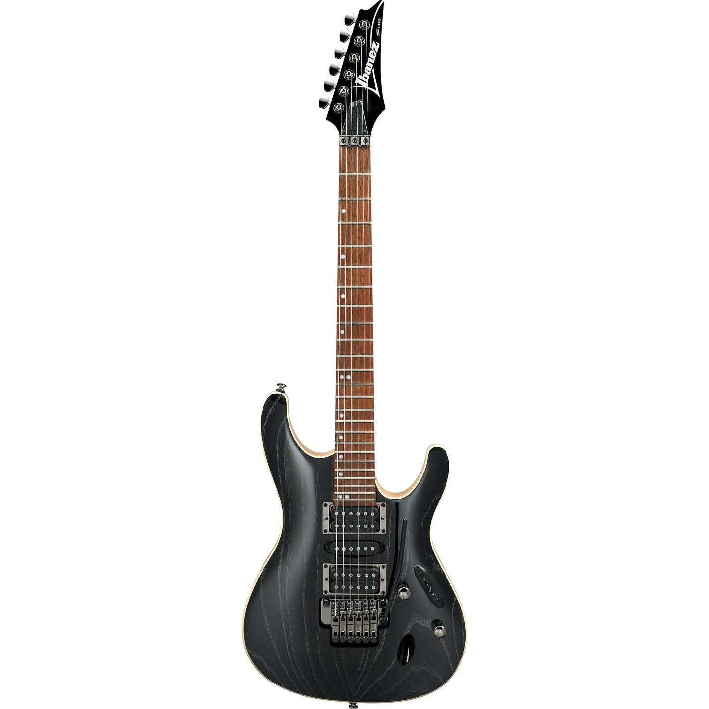Ibanez S570AH S Series Electric Guitar, Silver Wave Black