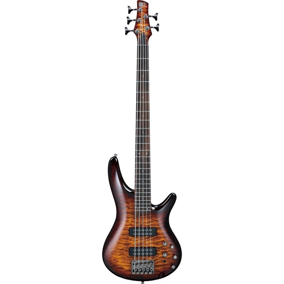 Ibanez SR405EQM Electric Bass, 5-String, Dragon Eye Burst