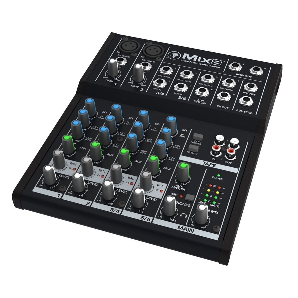 Mackie Mix8 Compact Mixer, 8-Channel