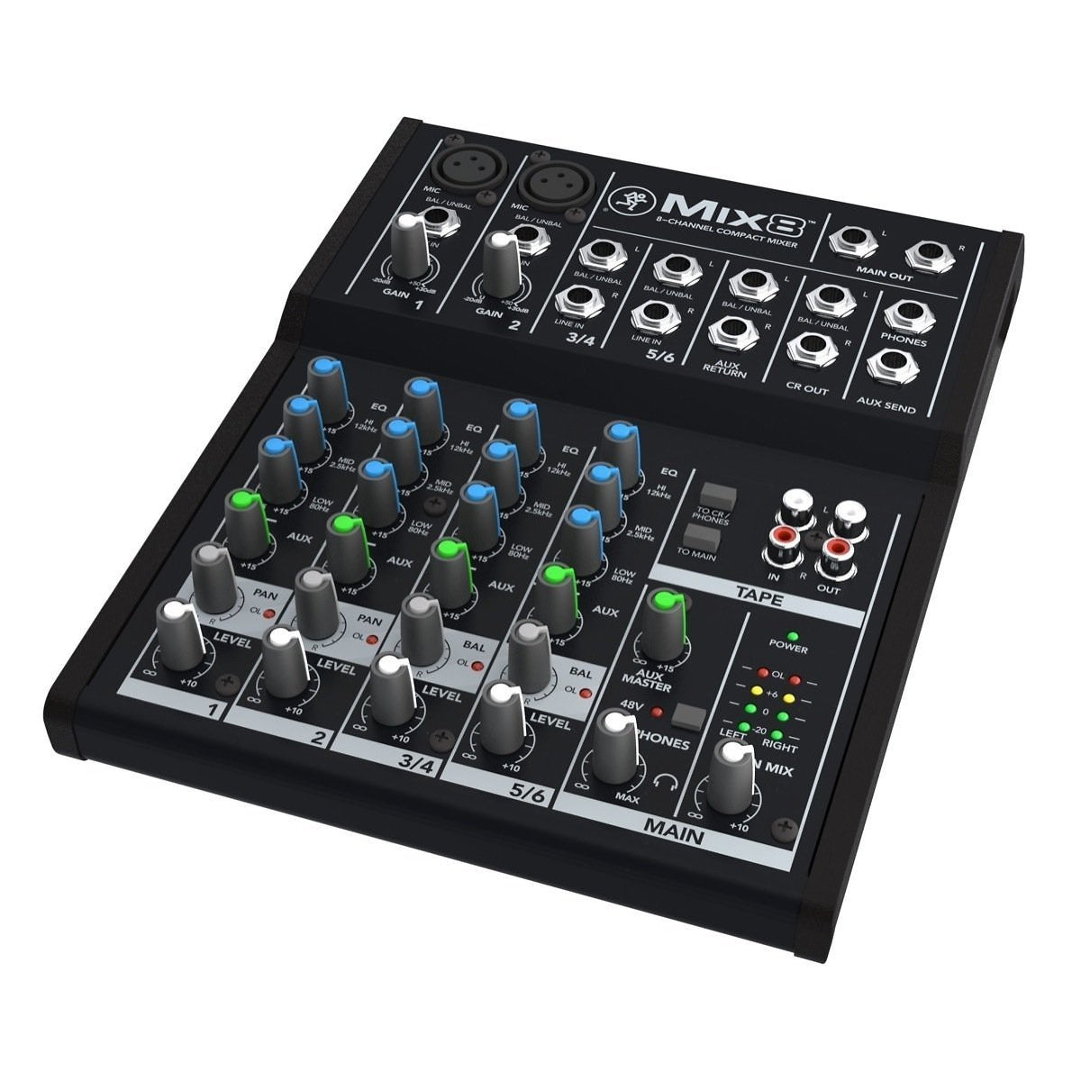 Mackie Mix8 Compact Mixer, 8-Channel