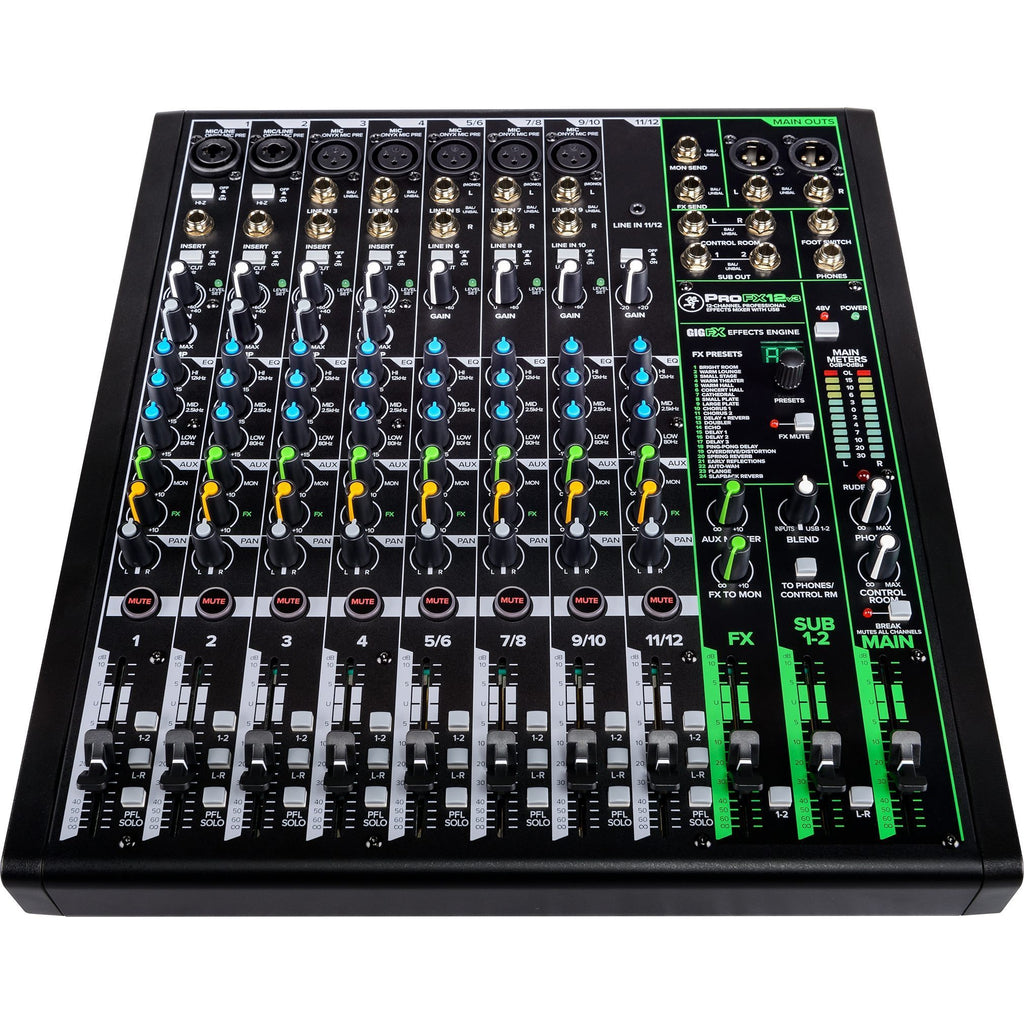 Mackie ProFX12v3 Professional USB Mixer, 12-Channel