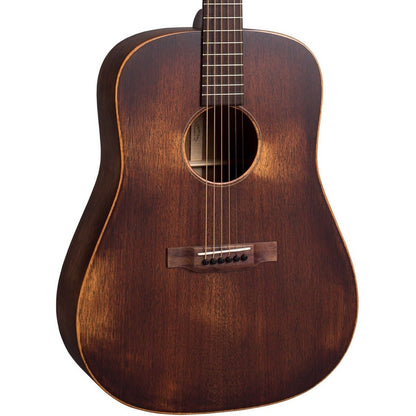 Martin D-15M StreetMaster Acoustic Guitar, Left Handed (with Gig Bag), Mahogany Burst