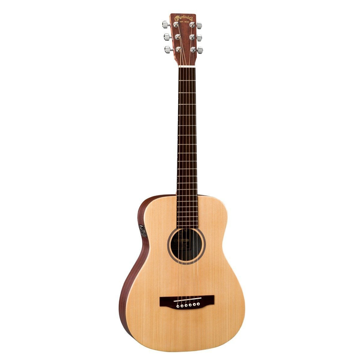 Martin LX1E Little Martin Acoustic-Electric Guitar (with Gig Bag), Natural