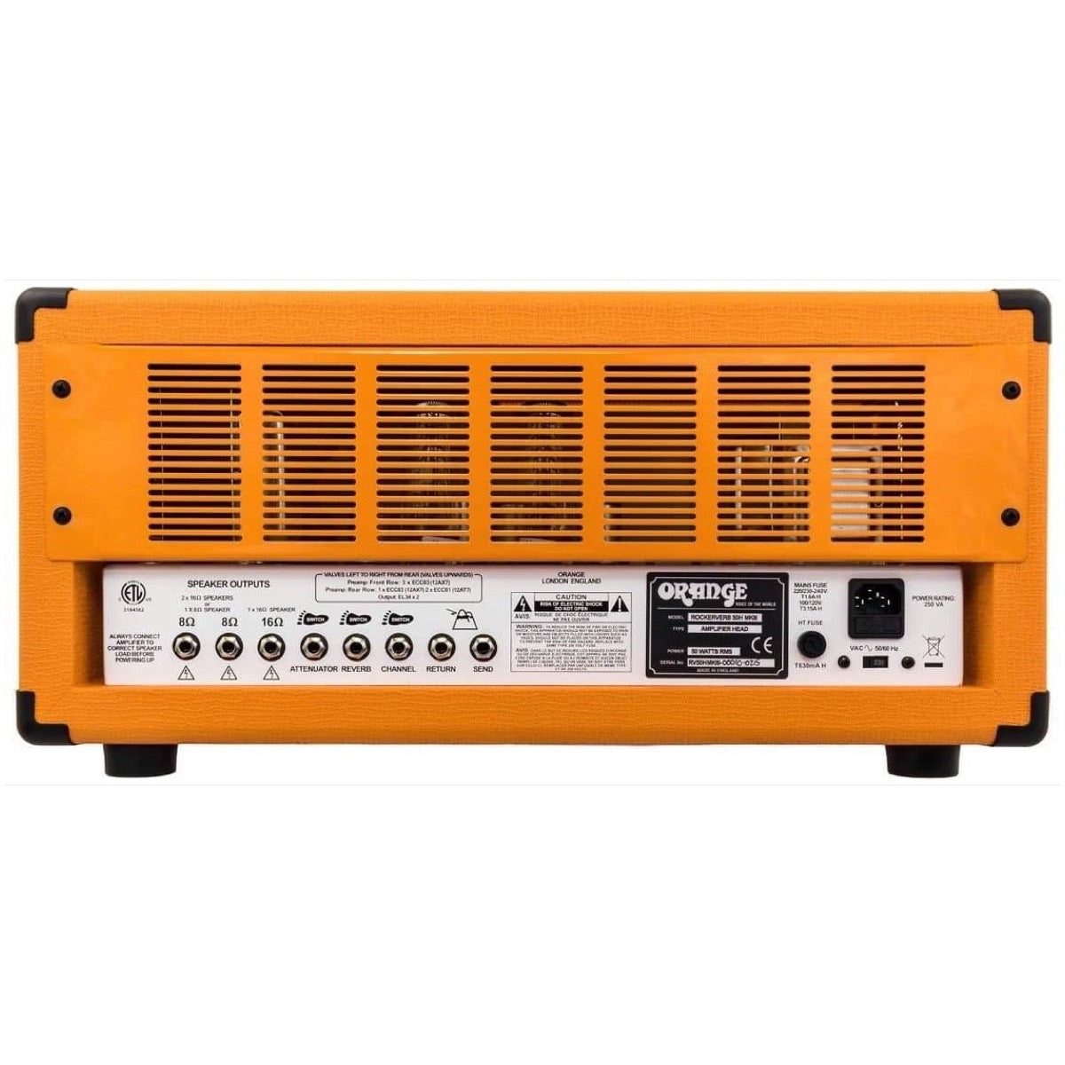 Orange Rockerverb MkIII Guitar Amplifier Head, Orange
