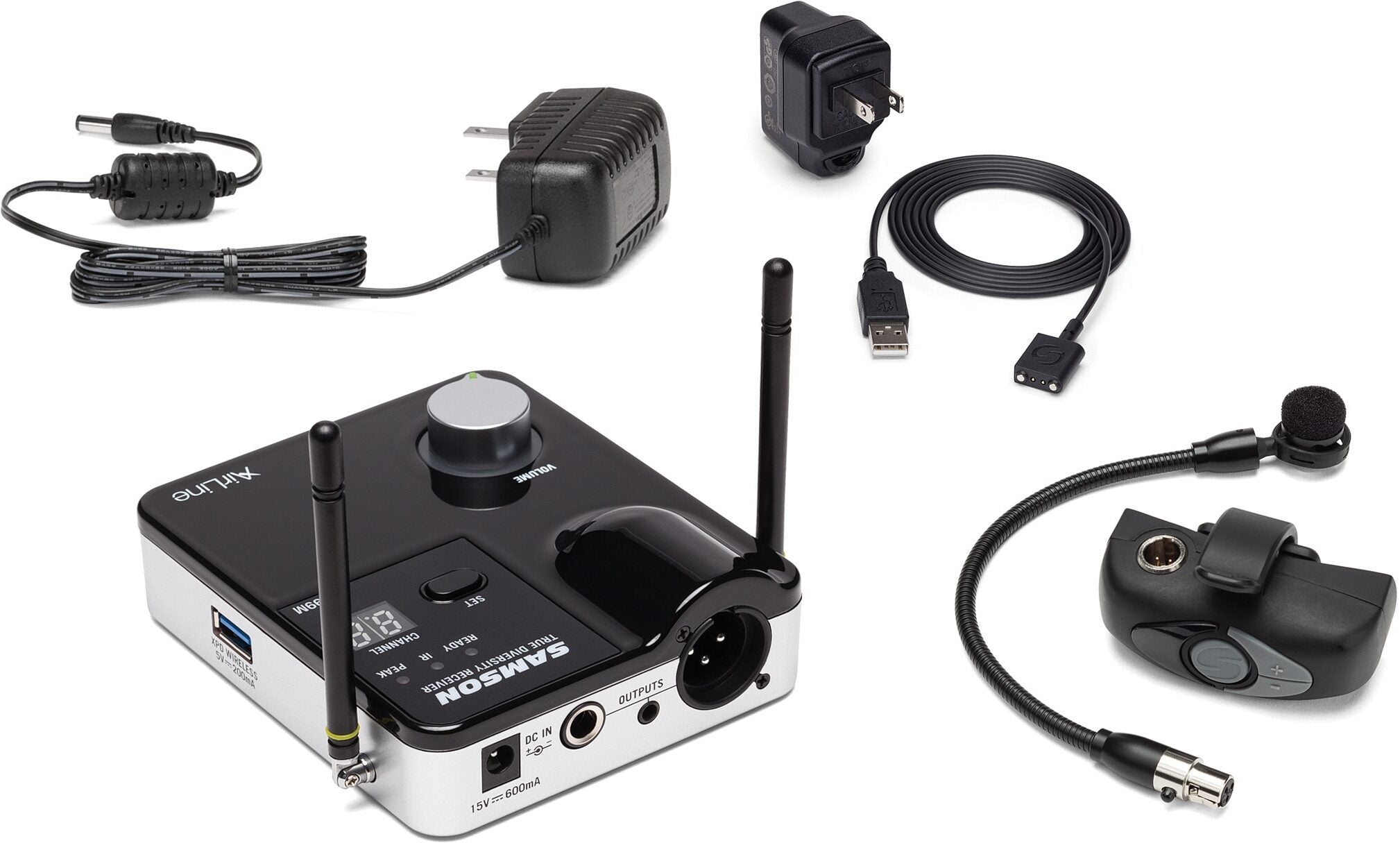 Samson Airline AWXMicro Wind Instrument Wireless Microphone System, Channel K