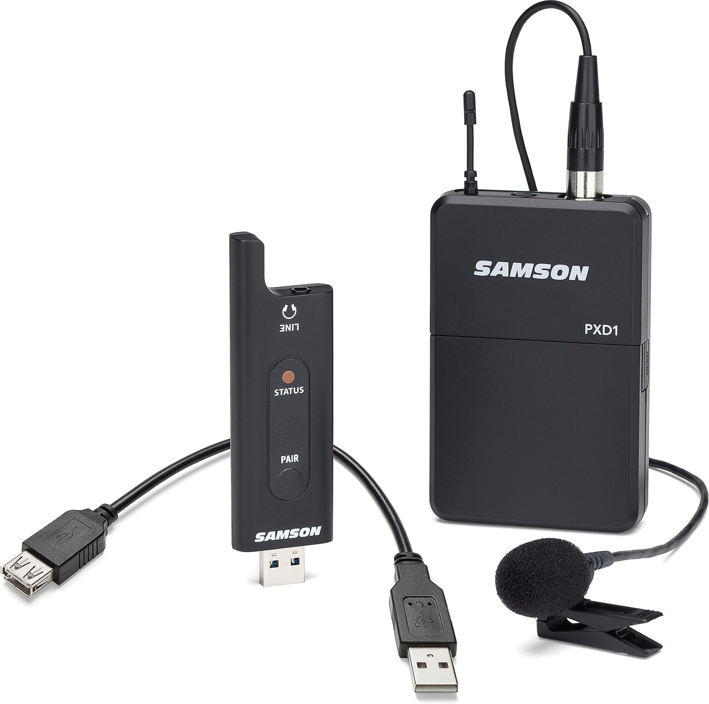 Samson XPD2B LM8 USB Digital Wireless Lavalier Microphone System