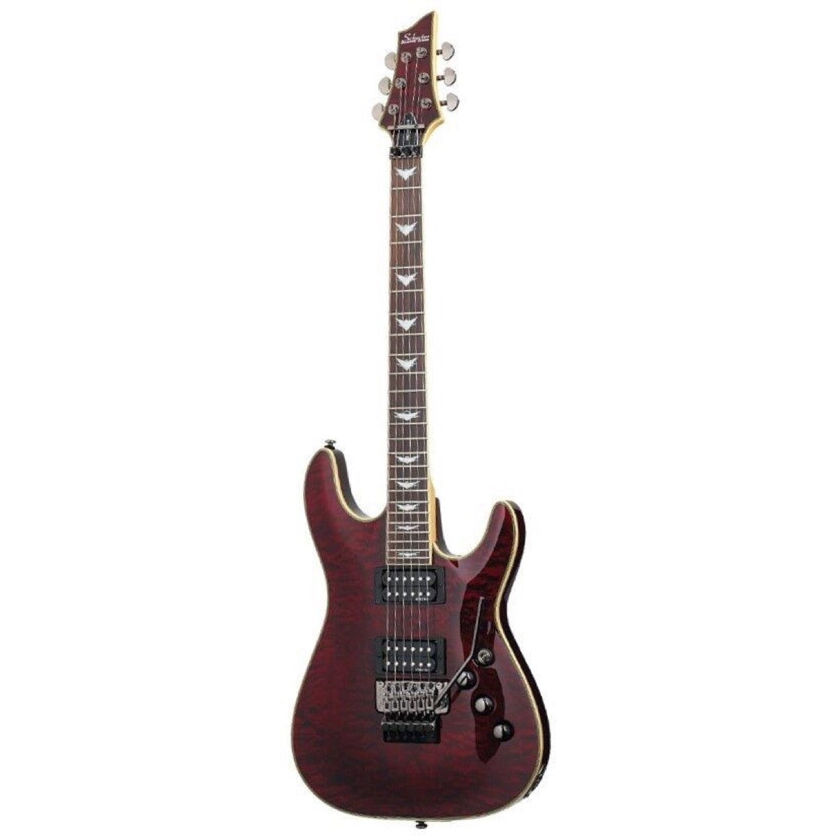 Schecter Omen Extreme Electric Guitar with Floyd Rose, Black Cherry