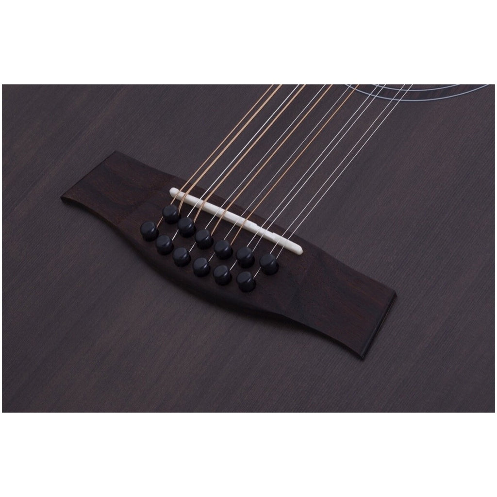 Schecter Orleans Studio Satin See Thru Black 12-String Acoustic-Electric Guitar
