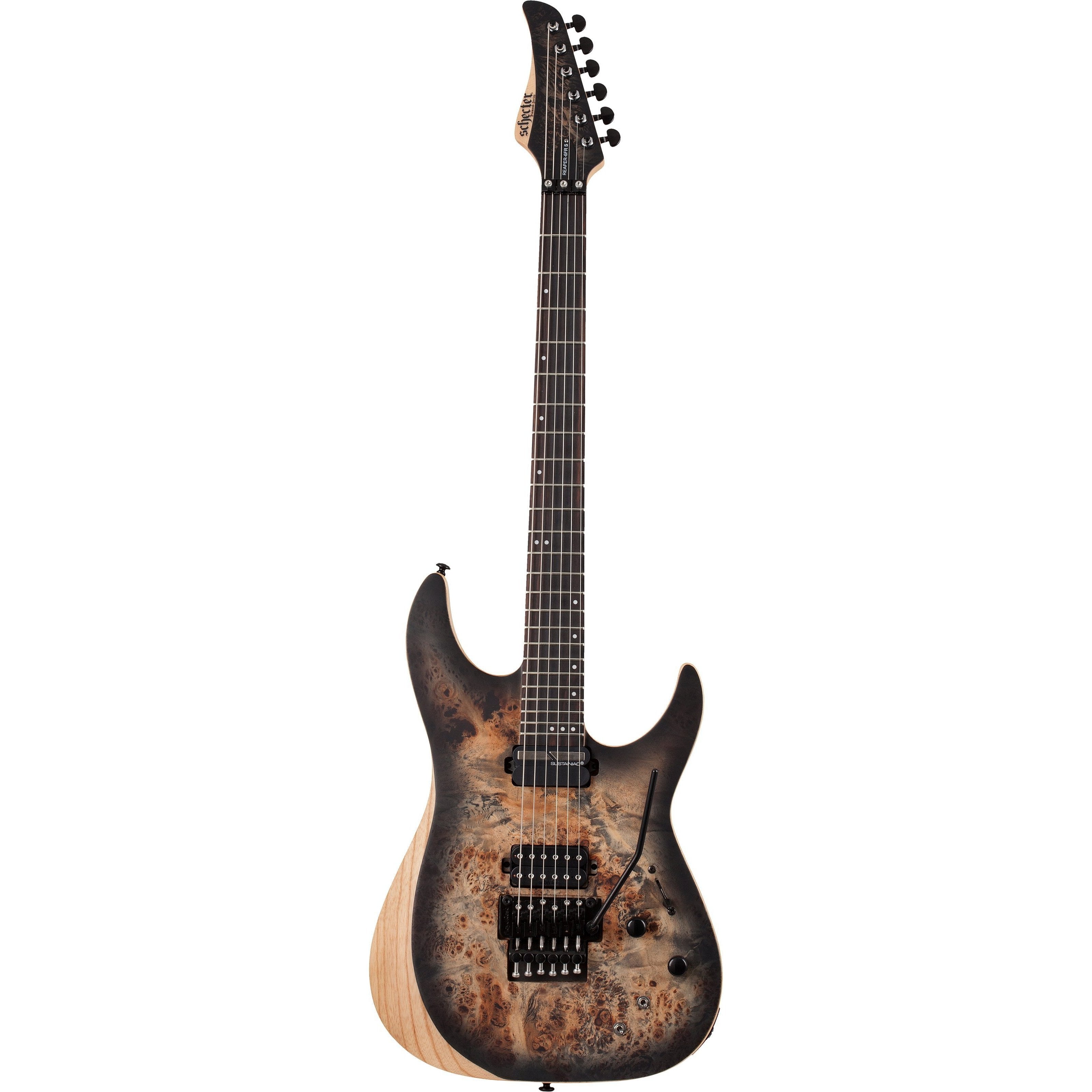 Schecter Reaper 6FRS Electric Guitar, Charcoal Burst – Same Day Music