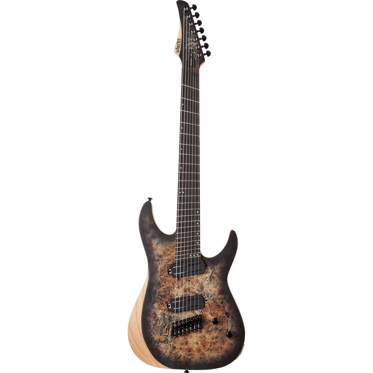 Schecter Reaper 7MS Electric Guitar, 7-String, Charcoal Burst