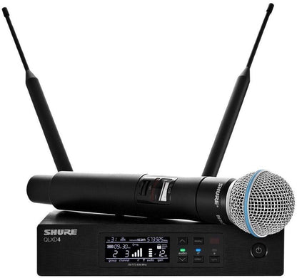 Shure QLXD24/B58 Wireless System with Beta 58A Handheld Microphone Transmitter, Band H50 (534 - 598 MHz)