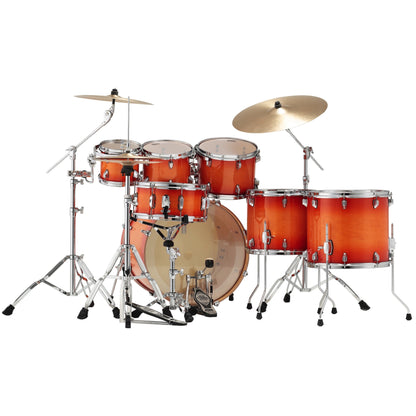 Tama CL72S Superstar Classic Drum Shell Kit, 7-Piece, Tangerine Lacquer Burst