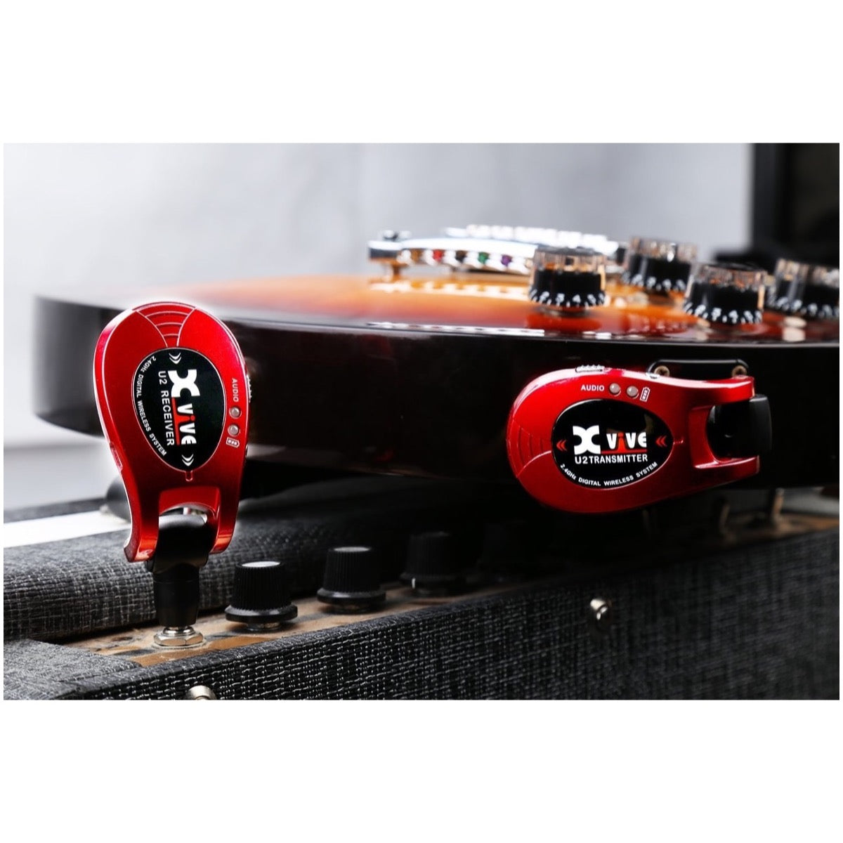 Xvive U2 Digital Wireless Guitar System, Red
