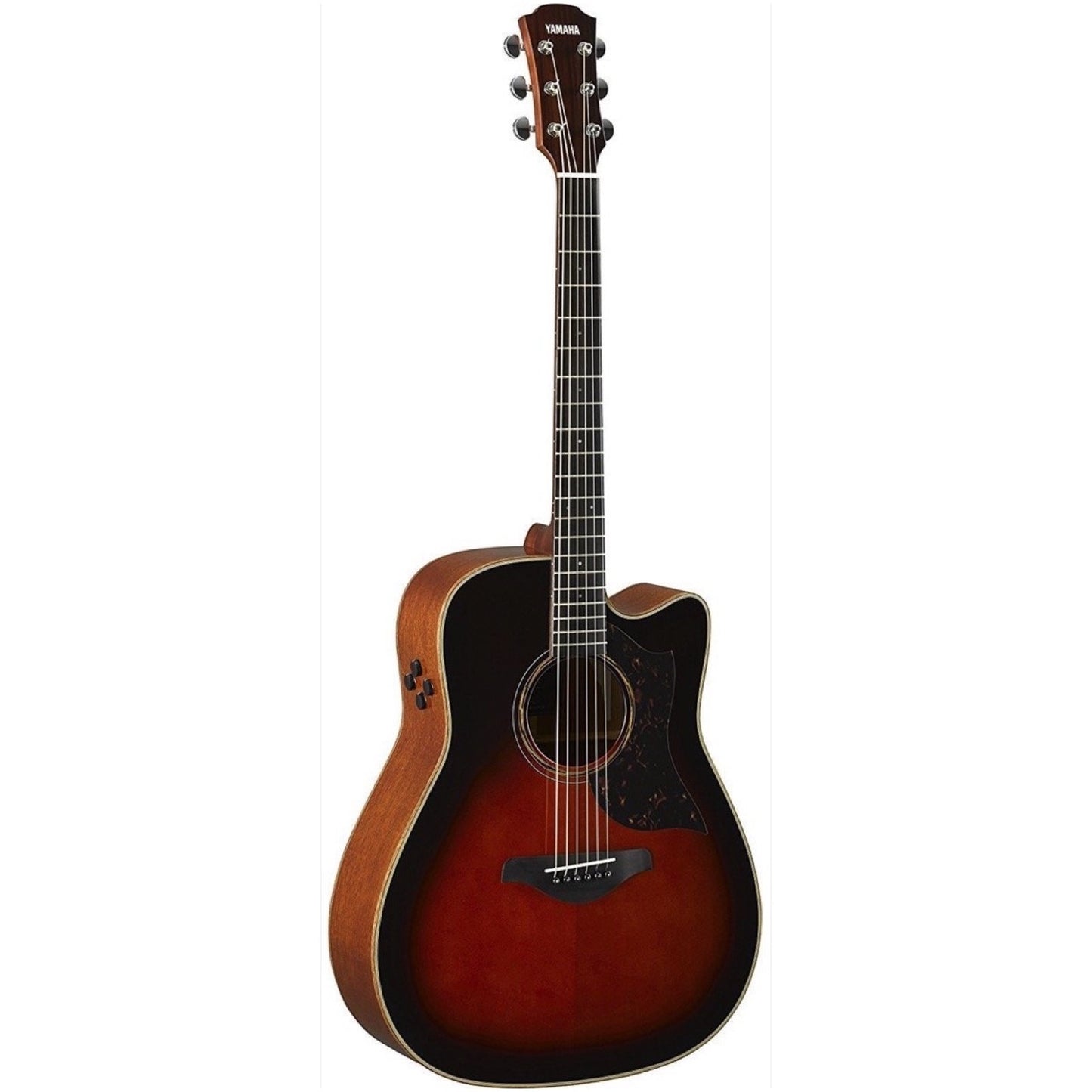 Yamaha A3M Acoustic-Electric Guitar, with Gig Bag, Tobacco Brown Sunburst