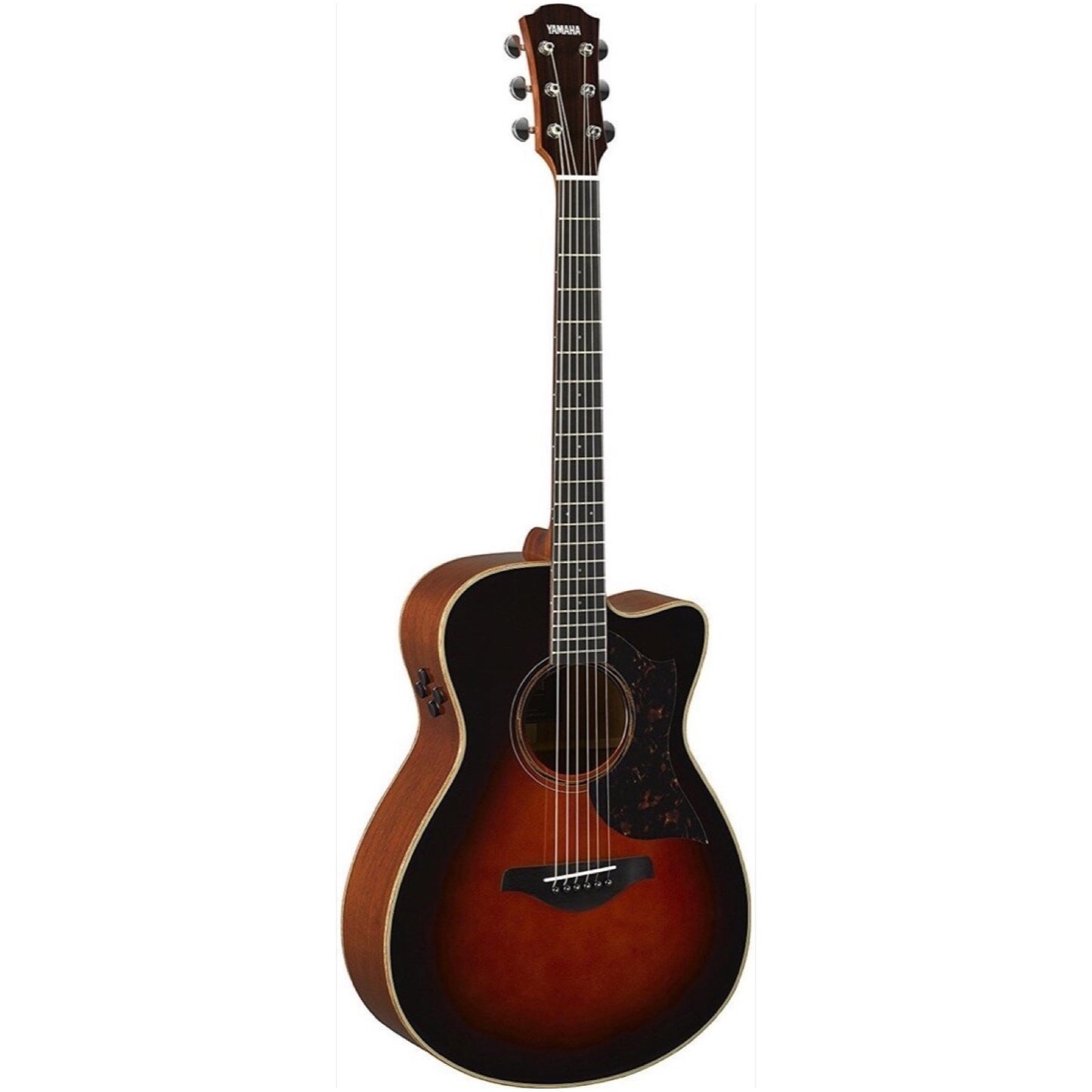 Yamaha AC3M ARE Acoustic-Electric Guitar (with Gig Bag), Tobacco Brown Sunburst