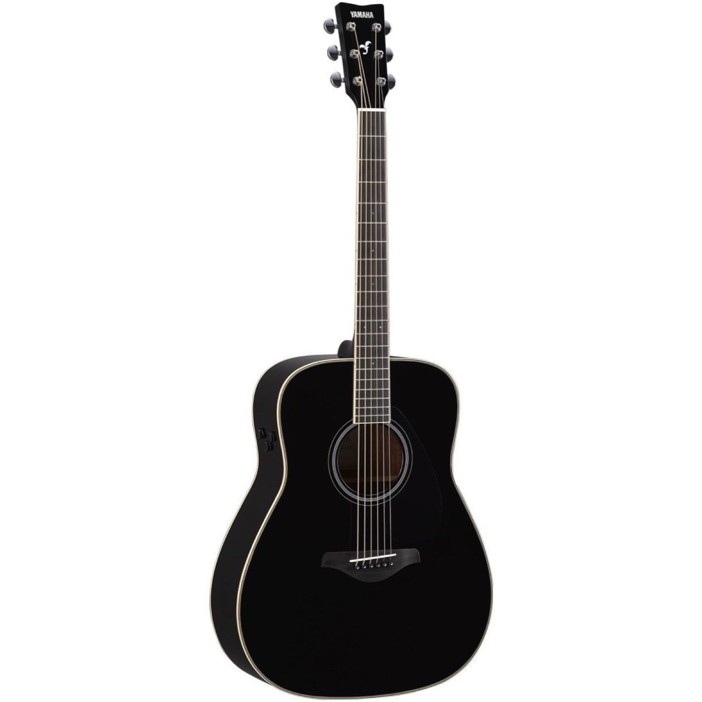 Yamaha FG-TA Dreadnought TransAcoustic Acoustic-Electric Guitar, Black