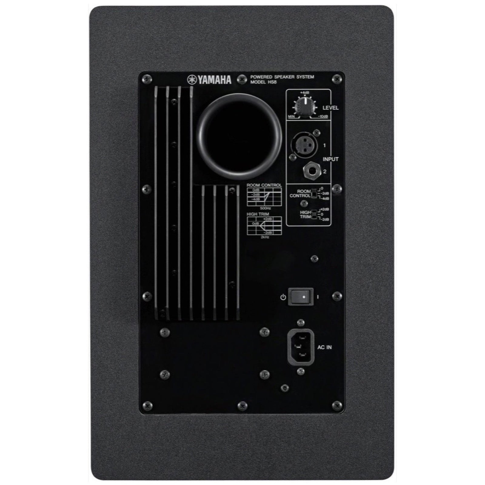 Yamaha HS8 Active Studio Monitor, Black, Pair, with Yamaha HS8S Powered Studio Subwoofer