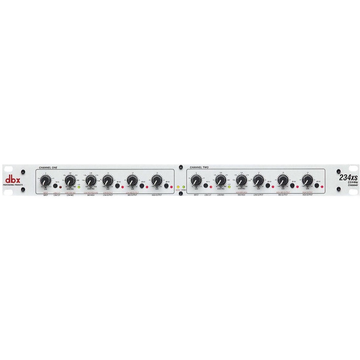 dbx 234XS Crossover, Stereo 2-Way, 3-Way and Mono 4-Way