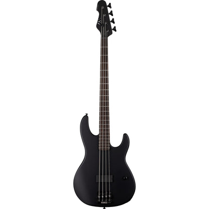 ESP LTD AP4 Black Metal Electric Bass, Black Satin