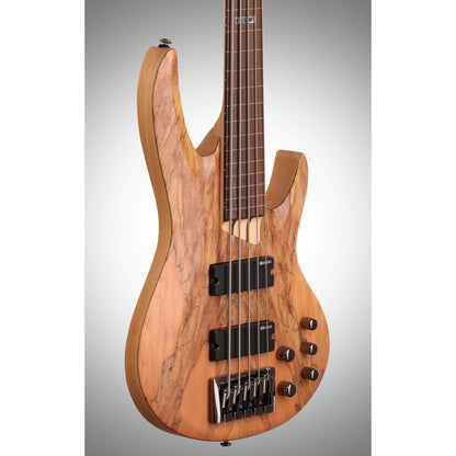 ESP LTD B205 Fretless Electric Bass, 5-String, Natural Satin