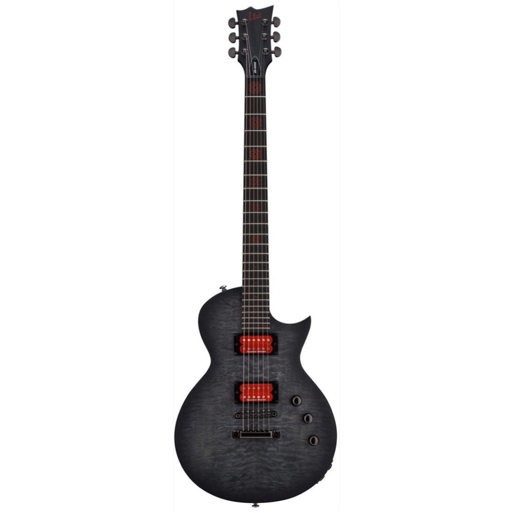 ESP LTD Ben Burnley BB600 Baritone Electric Guitar, Satin Black Sunburst