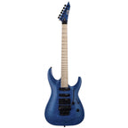 ESP LTD MH203QM Electric Guitar, See Thru Blue