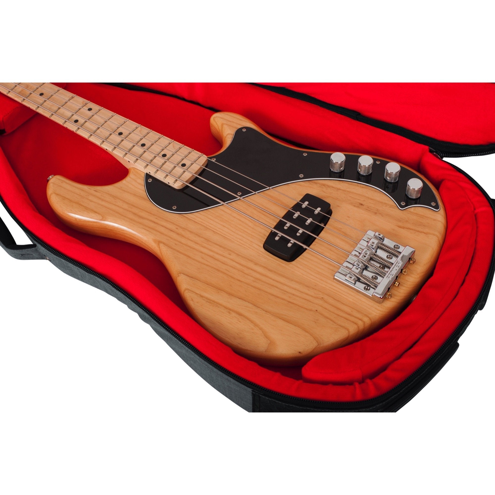 Gator Transit Series Electric Bass Guitar Gig Bag, Light Gray