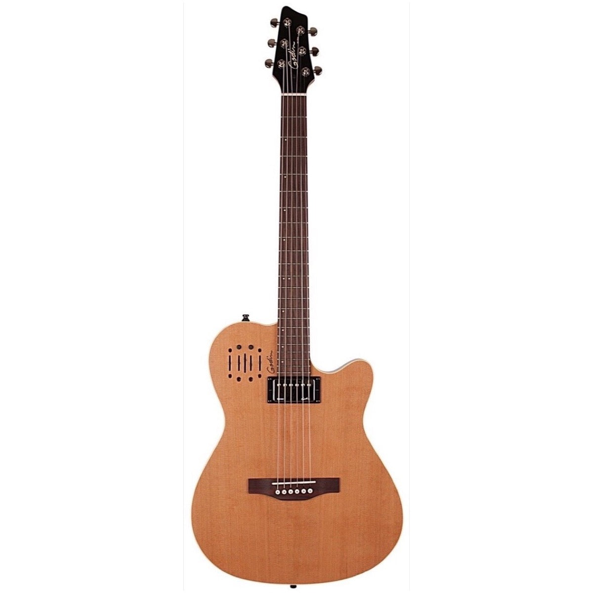 Godin A6 Ultra エレキギター 本体 Godin A6 Ultra Acoustic-Electric Guitar (with Gig Bag), Natural