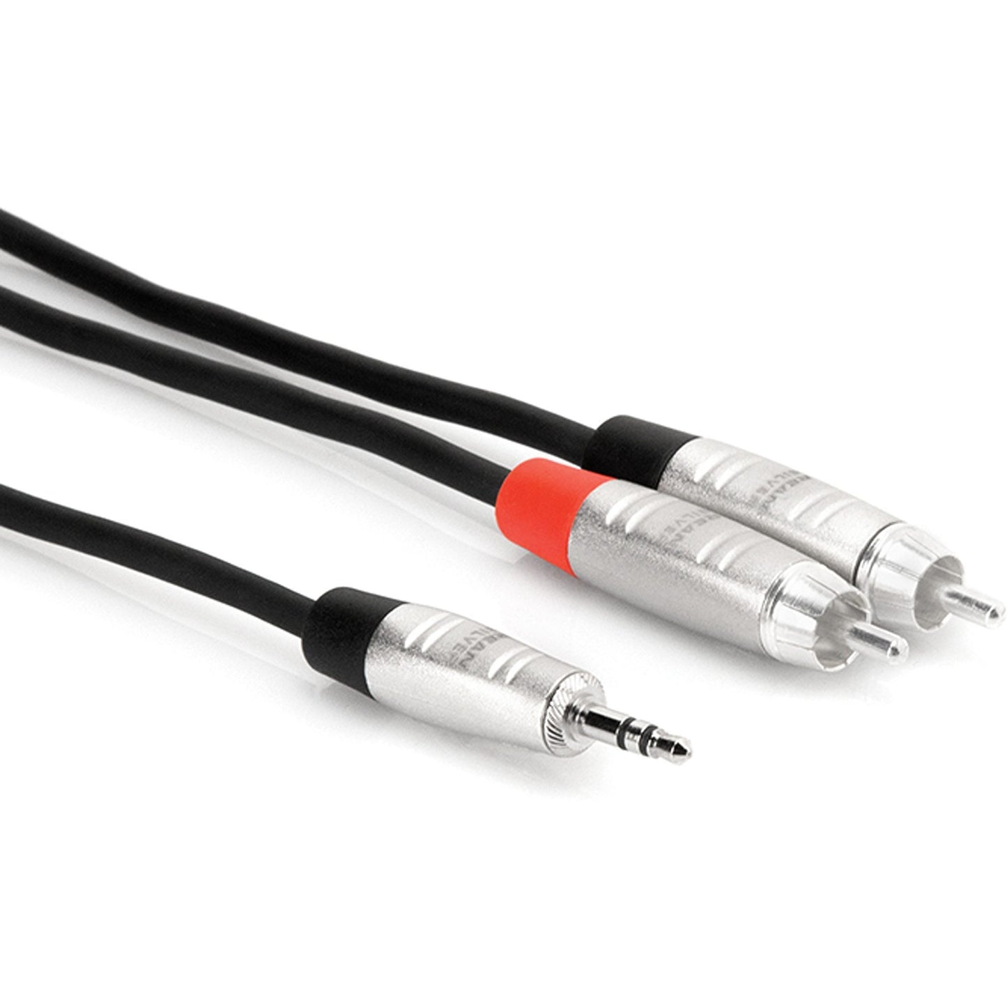 Hosa REAN Pro Stereo Breakout Mini to Dual RCA Cable, 3 Foot