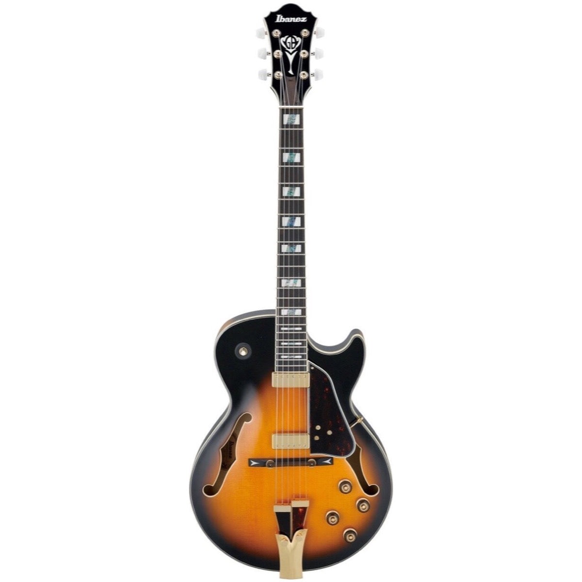 Ibanez GB10SE George Benson Electric Guitar (with Case), Brown Sunburst