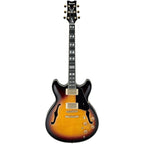 Ibanez JSM10 Semi-hollowbody Electric Guitar (with Case), Vintage Yellow Sunburst