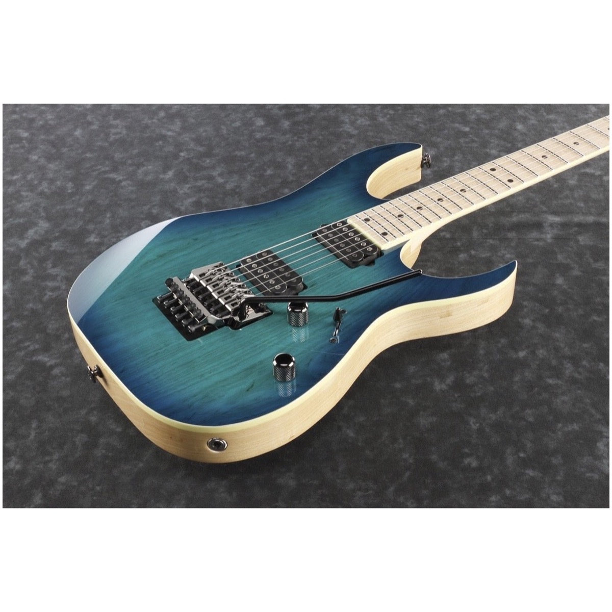 Ibanez RG652AHM Prestige Electric Guitar (with Case), Nebula Green Burst