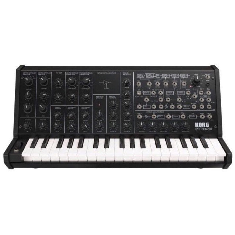 Korg MS-20 Mini Analog Monophonic Synthesizer Keyboard, 37-Key, Black