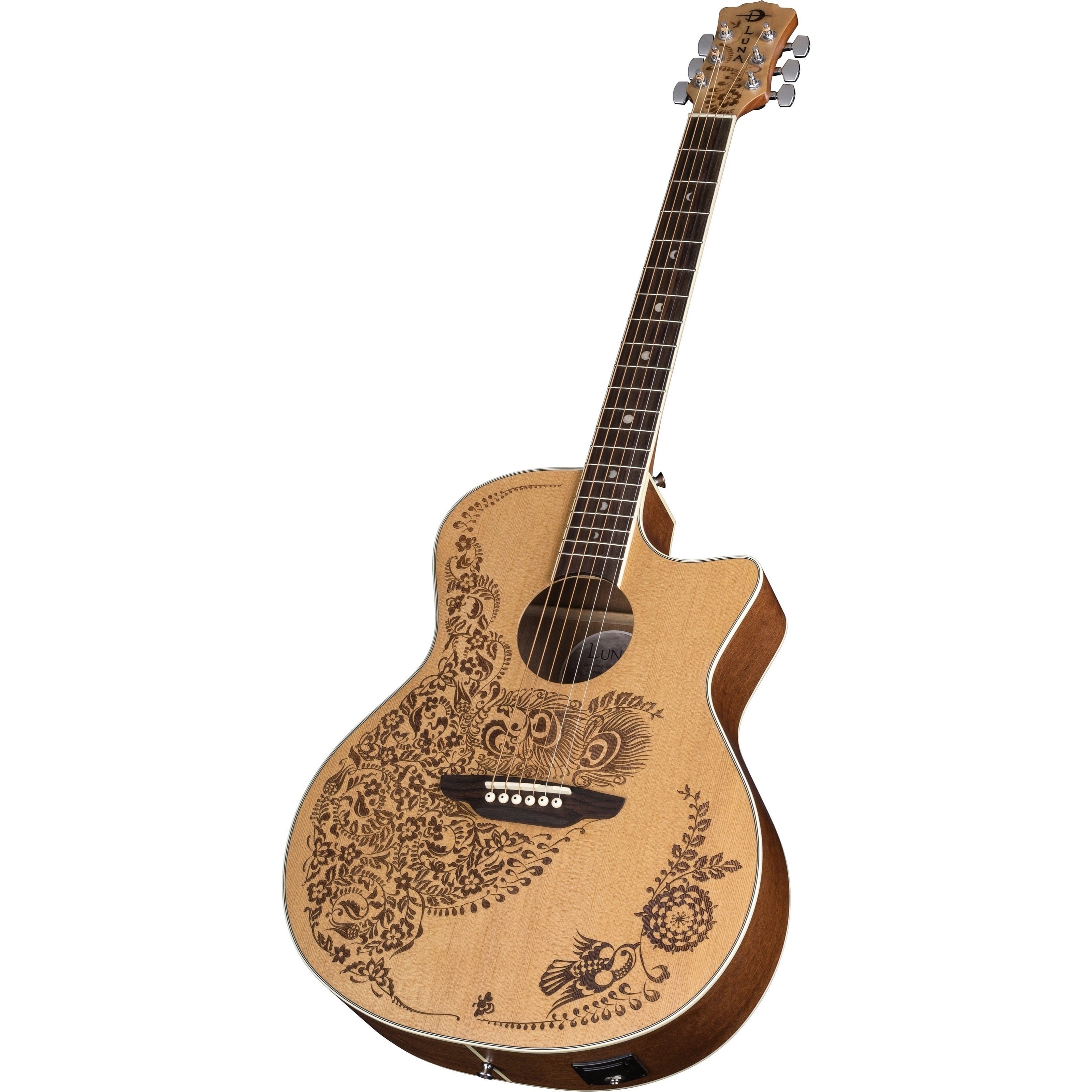 Luna Henna Oasis Acoustic-Electric Guitar