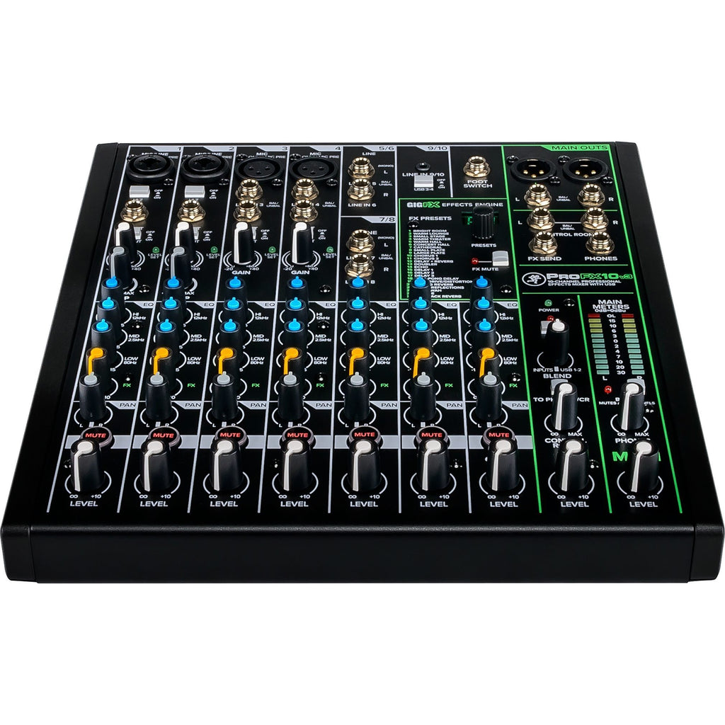 Mackie ProFX10v3 Professional USB Mixer, 10-Channel