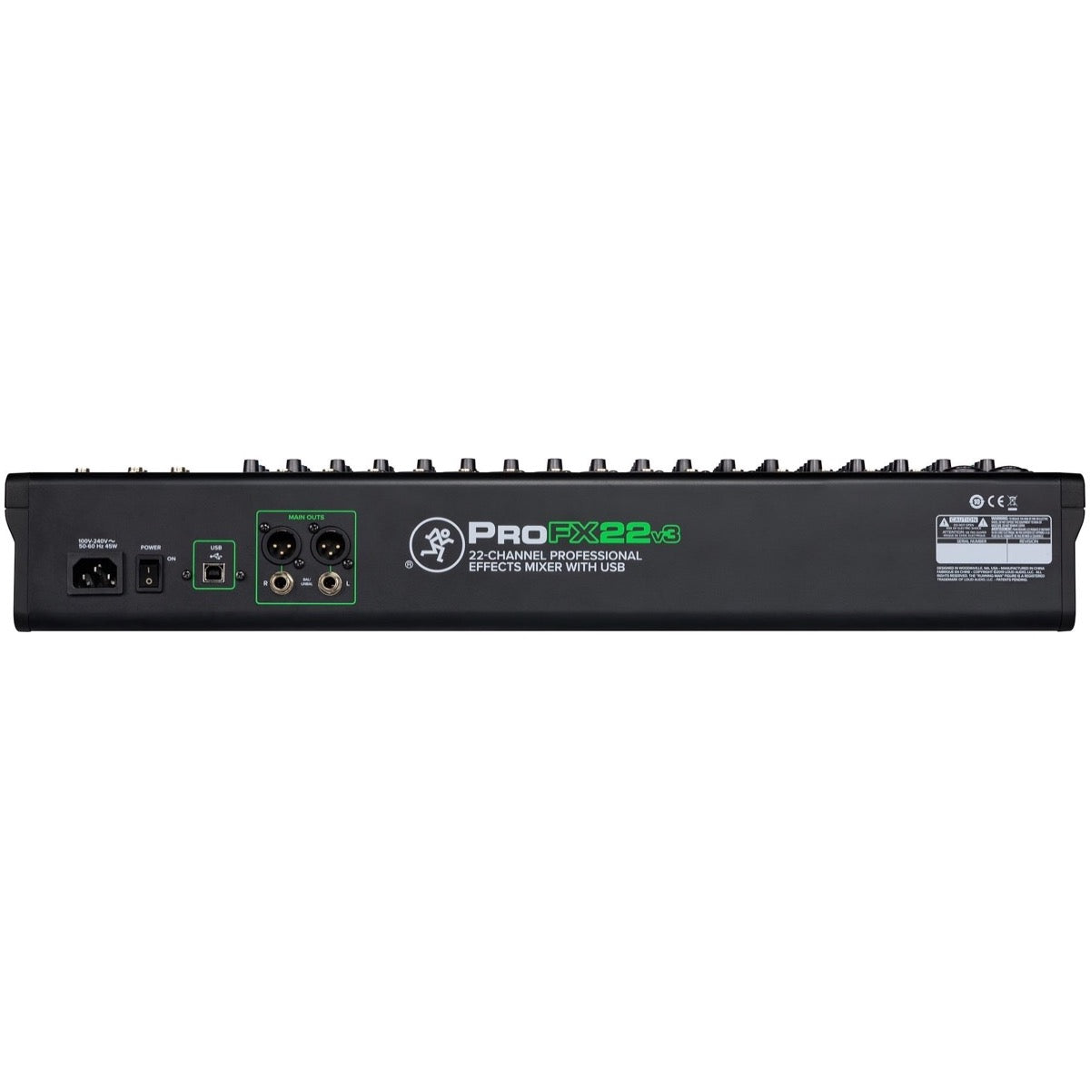 Mackie ProFX22v3 Professional USB Mixer, 22-Channel
