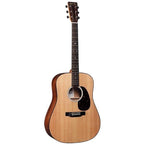 Martin D-10E Road Series Left-Handed Sapele Acoustic-Electric Guitar, Natural