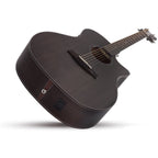 Schecter Orleans Studio Acoustic-Electric Guitar, Satin See Thru Black