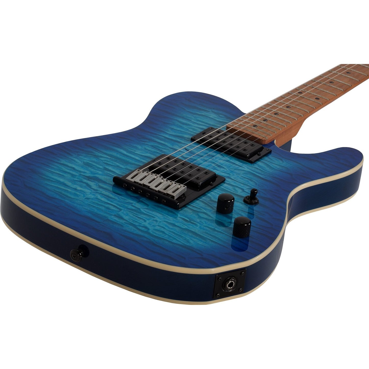 Schecter PT Pro Electric Guitar, Transparent Blue Burst