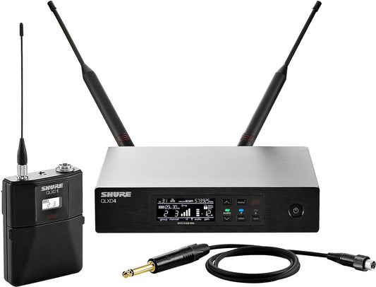 Shure QLXD14 Instrument Wireless System with QLXD1 Bodypack and QLXD4 Receiver
